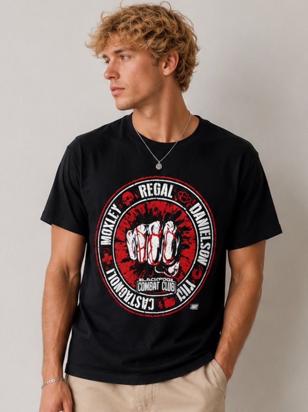 AEW All Elite Wrestling Blackpool Combet Club T-Shirt New M